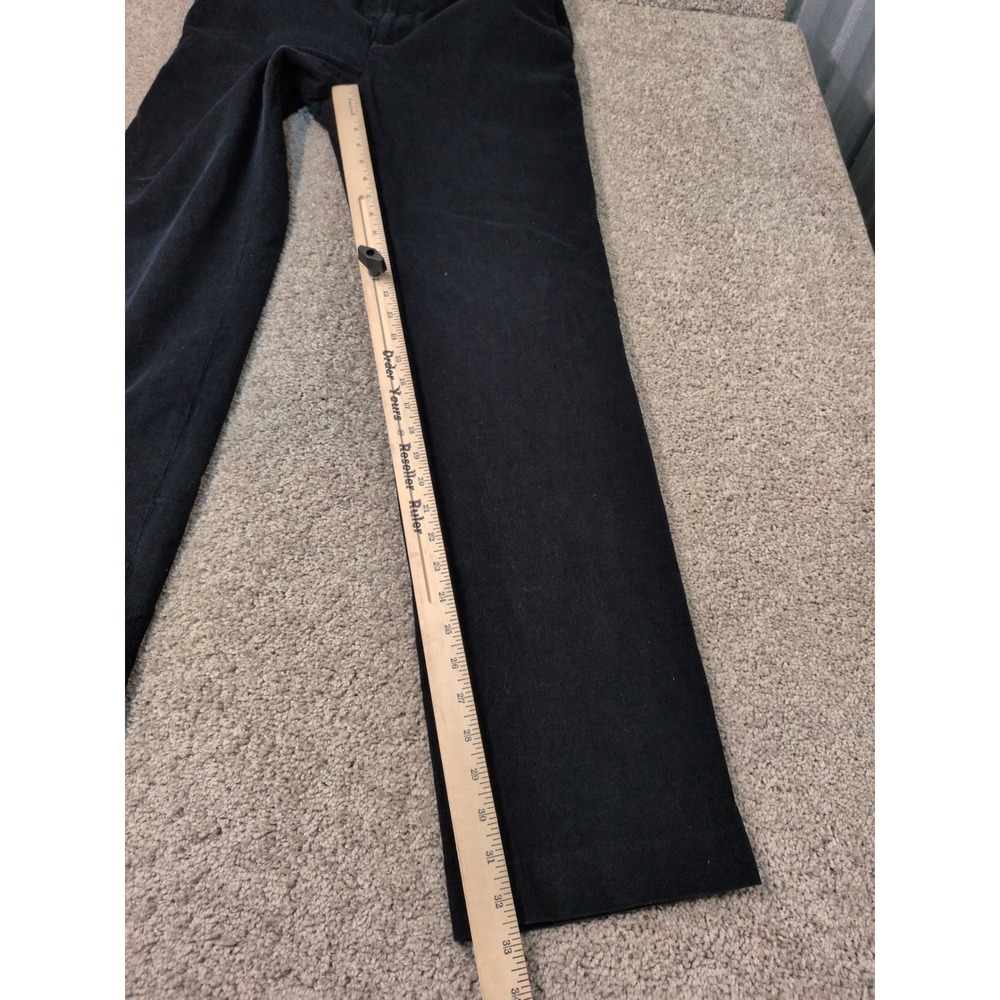 Lauren Ralph Lauren Mens Navy Blue Corduroy Pants Straight Leg 34W x 34L Stretch - Picture 6 of 8